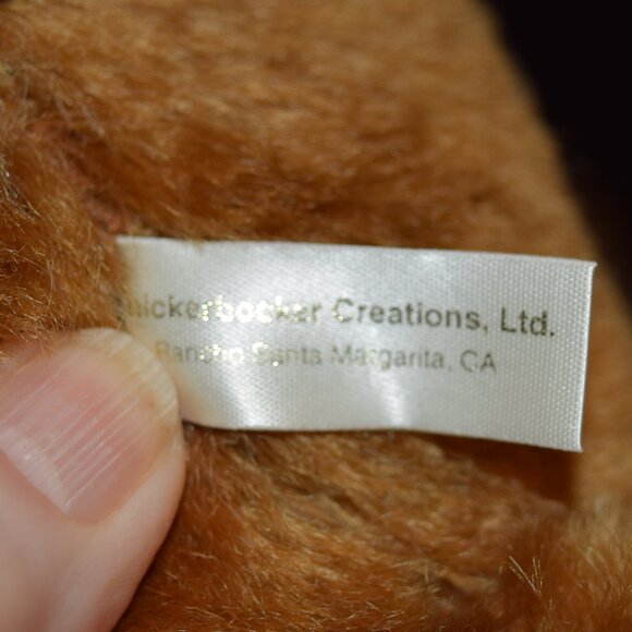 Knickerbocker 16" Jointed Mohair Bear~Vintage with Tag & Ear Button~Like New - Picture 4 of 8